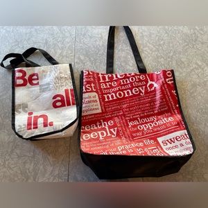 Two Lululemon Reusable Shopping Bags